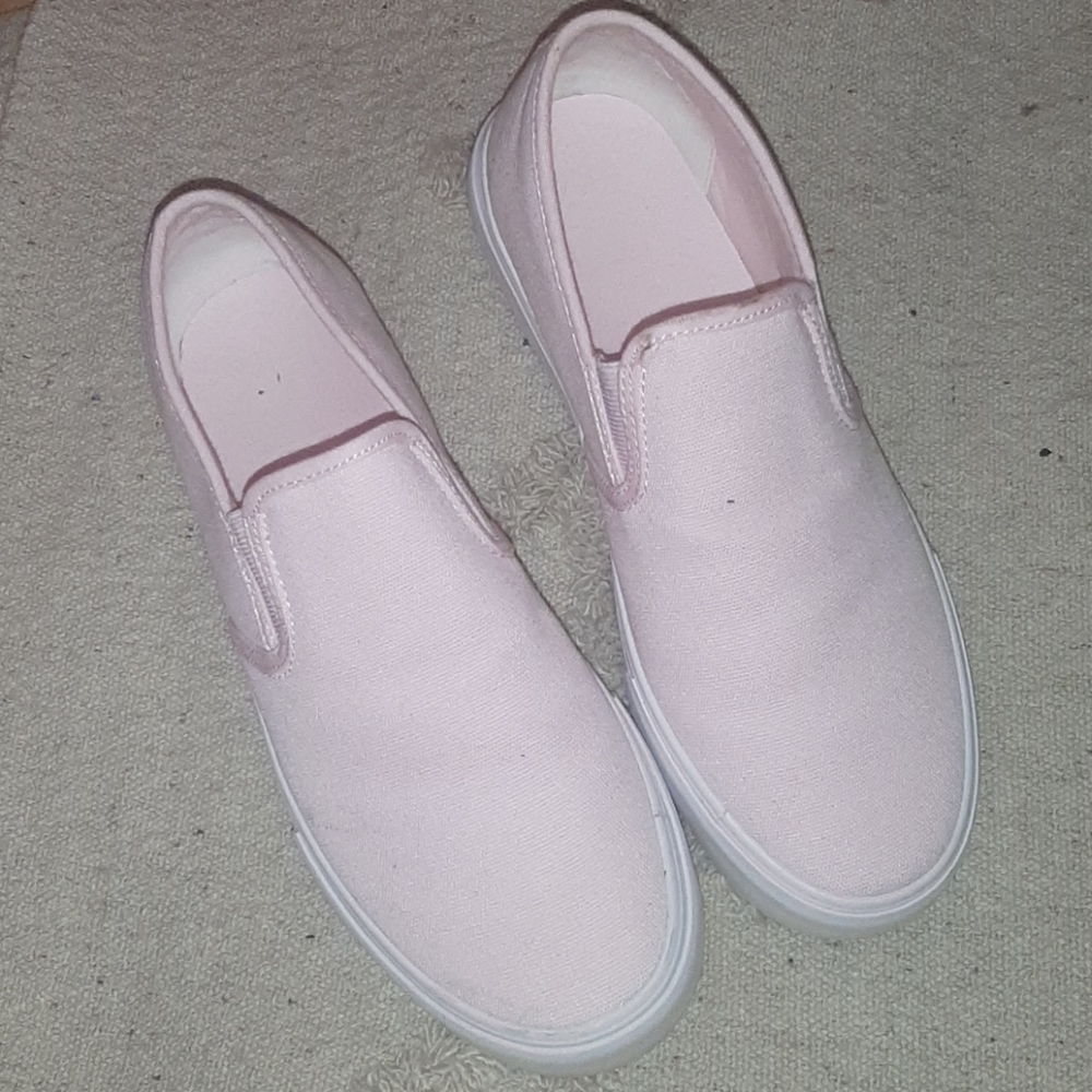 Pink Fila Slip Ons